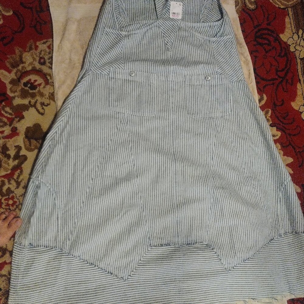 Free People denim jumper dress - Picture 2 of 4